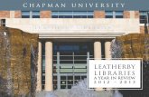 CHAPMAN · PDF filethe university’s academic strategic plan. ... and staff in all academic programs and disciplines for both Chapman University and Brandman ... A source for business