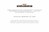 THE MARYLAND ADVISORY COUNCIL ON MENTAL HYGIENE… - FY 2014 Annual... · The Maryland Advisory Council on Mental Hygiene/P.L. 102-321 ... and be a strong advocate ... The Maryland