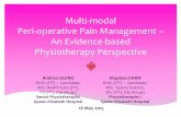Multi-modal Peri-operative Pain Management An … Peri-operative Pain Management – An Evidence-based Physiotherapy Perspective Andrea LEUNG DHSc (PT) – Candidate, MSc Health Care