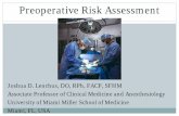 Preoperative Risk Assessment - Florida Osteopathic …... ACS NSQIP MICA •Includes ad ... Exercise Stress Testing for Myocardial Ischemia and Functional Capacity Pharmacological