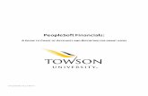PeopleSoft Financials: Budgeting and Chart of Accounts Financials: A Guide to Chart of Accounts and Reporting for Grant Users Page | 1 CONTENTS Towson University’s Chart of Accounts
