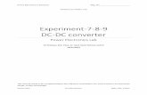 Experiment-7-8-9 DC-DC converter - Dr. Syed Abdul … Electronics/Labs/Experiment 7-8-9.… · Experiment-7-8-9 DC-DC converter Power ... Understanding TL494 operation for pulse width