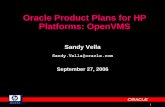 Oracle Product Plans for HP Platforms: OpenVMSde.openvms.org/TUD2006/16_Oracle_Update.pdf · Oracle Product Plans for HP Platforms: OpenVMS ... Oracle’s products remains at the
