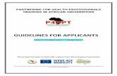 GUIDELINES FOR APPLICANTS - Stellenbosch · PDF fileGUIDELINES FOR APPLICANTS CALL CLOSES ON 5TH JUNE, ... A mobility flow is the mobility of individuals granted by the Intra-ACP ...