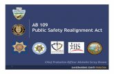 AB 109 Public Safety Realignment Act - San …cms.sbcounty.gov/Portals/42/Resources/DataReports/BOS AB...AB 109 Public Safety Realignment Act Chief Probation Officer Michelle Scray