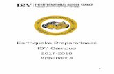 Earthquake Preparedness ISY Campus - · PDF file4 Background ISY Campus The ISY Campus is an approximately four-acre site currently consisting of 4 classroom buildings, an administrative