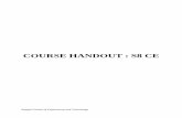 COURSE HANDOUT – S8 CE - Rajagiri School of … Course Handout.pdf · ... IRC Loadings and Specifications-T beam bridges – box culvert (Design forIRC Class A Loading only ...