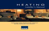 HEATING - Brivis Australiabrivis.com.au/marketing/manuals/heating/Manual - Installers/B021918... · HEATING Installer’s Manual ... is intended to be used as a guideline for the