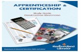 Study Guide Construction Electrician - aesl.gov.nl.ca · PDF fileApprenticeship and Certification Study Guide Construction Electrician (Based on 2015 NOA) Government of Newfoundland