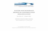Water & Sewerage Specification - Eurobodalla · PDF fileThe original Specification (Water and Sewerage ... has been developed following new guidelines produced by Water ... subdivision