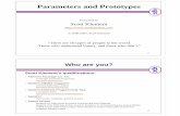 Parameters And Prototypes - Scott Klement And Prototypes.pdf · Parameters and Prototypes Presented by Scott Klement ... Since the first program is still referencing area 1000, it
