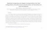 Optimal engineered algae composition for the integrated ...egon.cheme.cmu.edu/...algae_bioethanol_biodiesel.pdf · 1 Optimal engineered algae composition for the integrated simultaneous