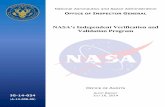 NASA’s Independent Verification and Validation Program · PDF fileEach year NASA’s Office of the Chief Engineer ... assistance in obtaining an agreement from NASA to cover ...