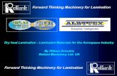 Forward Thinking Machinery for Laminationfeiplar.com.br/_site2014/portugues/materiais/palestras/... · Forward Thinking Machinery for Lamination ... Reliant Unique Modular Concept
