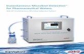 for Pharmaceutical Waters -  · PDF fileInstantaneous Microbial Detection™ for Pharmaceutical Waters IMD-W™ Instantaneous Microbial Detection System