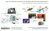 Low-cost Wireless Sensors for Building Monitoring …energy.gov/sites/prod/files/2014/10/f18/emt67_kuruganti_042414.pdf · demonstrate low-cost wireless sensors for buildings applications