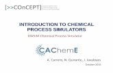 INTRODUCTION TO CHEMICAL PROCESS …cacheme.org/wp-content/uploads/2016/09/INTRODUCTION-TO...The reaction follows the next kinetic law: =𝑘𝐹 𝑀 »𝑢 𝐻−𝑘𝑅 𝑀 𝐻