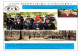 THE MISSOURI UNIONIST - suvcwmo.org MISSOURI UNIONIST Volume 2016 No. 3 September 30, ... Nov 11 Veteran’s Day ... Bryner Camp 67 by Brother Tim Pletkovich and they were initiated