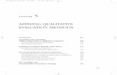 APPLYING QUALITATIVE EVALUATION · PDF fileAPPLYING QUALITATIVE EVALUATION METHODS Introduction 167 Comparing and Contrasting ... that has been elaborated in Chapters 2, 3, Authors: