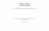 Cisco Adaptive Security Appliance (ASA) Virtual Operational Environment 1 7 Cryptographic Key management 1 8 Electromagnetic Interface/Electromagnetic Compatibility 1 9 Self-Tests
