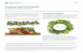 Cooking With Fresh Herbs (PDF) - EDISedis.ifas.ufl.edu/pdffiles/FY/FY120900.pdf · as important to their health, and the quality of their food, as were vegetables. ... Cooking with