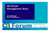 CA Virtual Management Suite - CA   Virtual Management Suite ... Spectrum IM, eHealth PM, CA Wily, NSM ARCServe ... CA Spectrum Automation Manager 1