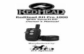 RedHead RH Pro 1000 - D.T. Systems · PDF file• Installing Transmitter 9V Battery ... technology to ensure positive FM signal reception, ... Battery Installation Procedure 1