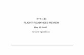 STS-111 FLIGHT READINESS REVIEW · PDF files0008 shuttle i/f test v1149 umb i/f cks ... s07111 mplm ivt/lon elec cks open mplm hatch ... sts-111 flight readiness review in-flight anomaly
