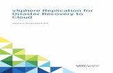 Disaster Recovery to vSphere Replication for Cloud · PDF fileUpdated Information This vSphere Replication for Disaster Recovery to Cloud document is updated with each release of the