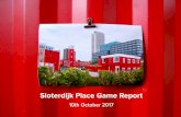 Place Game Report · PDF filePlace Games session in Pakhuis de Zwijger ⊲ ⊳ Placemaking Amsterdam 2025 Reasoning for the Place Game Sloterdijk is one of