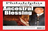 Daily Record Ancestral Blessing - The Public · PDF filea Philadelphia trolley car – this, 100 years before Rosa ... 19309 E. Elkhart, ... THE PHILADELPHIA DAILY RECORD 21 JANUARY,