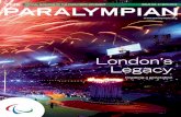 London’s Legacy - Paralympic Games · PDF fileRussia’s Mikhalina Lysova discusses her ambitions for the 2013 ... Great Britain’s sitting volleyball player Charlie ... 10 LONDON’S