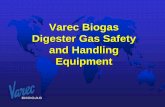 Varec Biogas Digester Gas Safety and Handling … - Biogas Safety.pdfvertical burner ensures that gas ... proof of closure valve to insure no gas build up in ... Venturi Nozzle burners