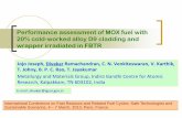 Performance assessment of MOX fuel with 20% cold … assessment of MOX fuel with 20% cold-worked alloy D9 cladding and wrapper irradiated in FBTR Jojo Joseph, Divakar Ramachandran,