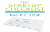 THE STARTUP CHECKLIST - Gustgust.com/startup-checklist/startup-checklist-intro.pdfTranslate Your Idea into a Compelling Business Model 3 2. Craft a Business Plan to Serve as Your ...