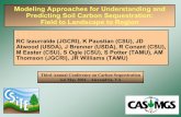 Modeling Approaches for Understanding and Predicting · PDF fileModeling Approaches for Understanding and Predicting Soil Carbon Sequestration: Field to Landscape to Region ... 2 61
