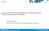 How to Solve the B2B Integration and Managed File Transfer ... · PDF fileHow to Solve the B2B Integration and Managed File Transfer challenge in Banking ... Slow problem resolution