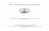 M.B.A.(Human Resource Development) - ktujm.ac.in HRD syllabus.pdf · 303 Emerging Issues in HRM 75 25 100 ... MBA (Human Resource Development) FIRST SEMESTER Paper ... nature, scope