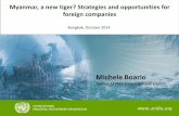 Myanmar, a new tiger? Strategies and opportunities for ... · PDF fileMyanmar, a new tiger? Strategies and opportunities for foreign companies. 2 ... NCDP: 4 Strategies for ... Myanmar