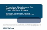 Practice Guidance for the Early Years Foundation Stagewebarchive.nationalarchives.gov.uk/20130401151715/https:/www... · Practice Guidance for the Early Years ... 1.3 The Practice