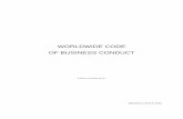 WORLDWIDE CODE OF BUSINESS CONDUCT - Levi · PDF fileThis code certainly does not cover every ethical or legal situation we ... Reporting Illegal Behavior or Code ... THIS WORLDWIDE