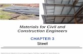 Materials for Civil and Construction Engineersmyyardimci.weebly.com/uploads/1/6/3/4/16347790/ch03_steel.pdf · Iron-Carbon Phase Diagram Steel is an alloy of ... %C of steel = 0.25