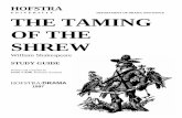 UNIVERSITY DEPARTMENT OF DRAMA AND DANCE THE TAMING · PDF fileHOFSTRA UNIVERSITY DEPARTMENT OF DRAMA AND DANCE THE TAMING OF THE SHREW William Shakespeare STUDY GUIDE Written and