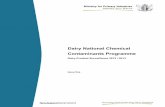 Dairy National Chemical Contaminants · PDF fileDairy National Chemical Contaminants Programme ... of product integrity and determination of adulteration ... Dairy National Chemical
