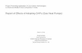Report of Effects of Adopting GHPs (Gas Heat Pumps) Promoting Application of Low Carbon Technologies to Small and Medium-Size Companies in India Report of Effects of Adopting GHPs