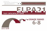 ELPA21 Test Specifications Grades 6-8 - Oregon of CONTENTS ELPA21 Test Specifications 4 ELPA21 Grade Band 6-8 ...