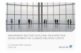INSURANCE SECTOR OUTLOOK ON EXPECTED  · PDF fileLondon Lissabon Madrid Mailand ... Great natural catastrophes: ... drought, forest fire) Hydrological events (Flood,