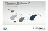 User Guide Bolero V - · PDF fileModèles compatibles « connectivité sans fil » Phonak Bolero V90-M Phonak Bolero V90-P Phonak Bolero V90-SP Phonak Bolero V70-M Phonak Bolero V70-P