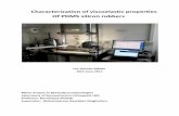 Characterization of viscoelastic properties Of PDMS ... project...Characterization of viscoelastic properties Of PDMS silicon rubbers ... machine and the camera were switched on and