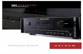 Audio/Video Receiver - Anthem Receiver OPERATING MANUAL i IMPORTANT SAFETY INSTRUCTIONS CAUTION: TO REDUCE THE RISK OF ELECTRIC SHOCK, DO NOT REMOVE COVER (OR BACK). NO USER-SERVICEABLE
